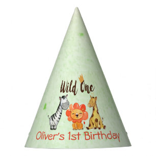 Wild One, Safari zum ersten Geburtstag Partyhütchen