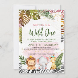 Wild One Thème Anniversaire Invitation