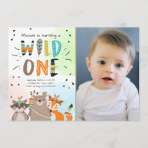 Wild One Tribal Première invitation pour anniversa