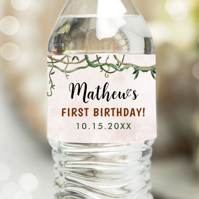 Wild One Tropical Safari Erster Geburtstag (Von Creator hochgeladen)