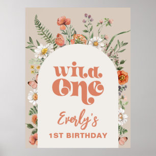 Wild One Wildblume Welcome Poster