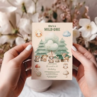 Wild One Woodland Animal zum ersten Geburtstag