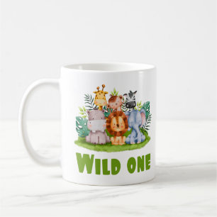 Wild One Zoo Birthday Safari Jungle Animal Baby Kaffeetasse