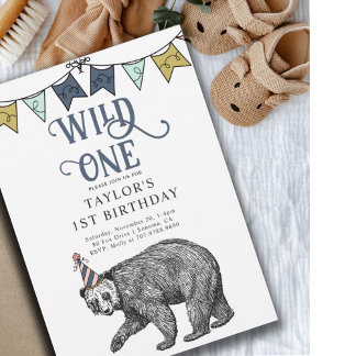 Wild One zum Geburtstag | 1. Geburtstag Einladung