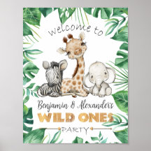 Wild Ones Geburtstagsparty Begrüßungstüren-Zeichen