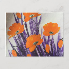 Wild-Orangenmohn Postkarte