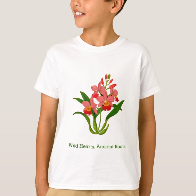 Wild Orchid Bloom T-Shirt (Vorderseite)