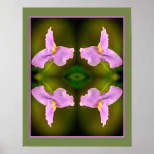 Wild-Orchid-Blume Abstrakt Poster