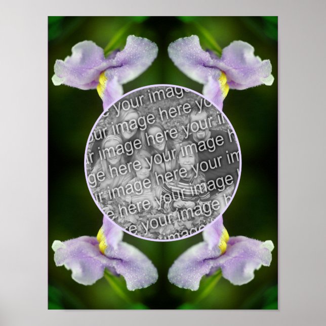 Wild Orchid Blume Rahmen hinzufügen Ihr eigenes Fo Poster (Vorne)