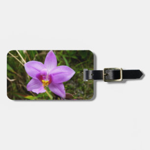 Wild Orchid Lila tropische Blume Gepäckanhänger
