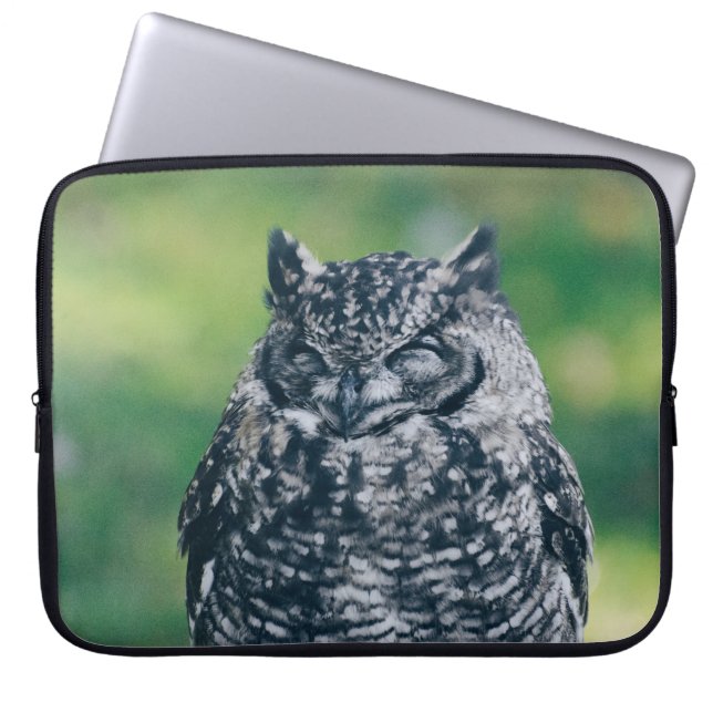 WILD OWW IN FRANZÖSISCHEN WALDEN LAPTOPSCHUTZHÜLLE (Vorderseite)