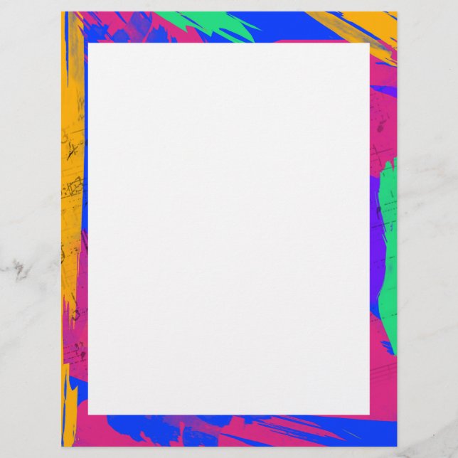 Wild Paint Brush Colors and Music Sheets (Vorderseite)