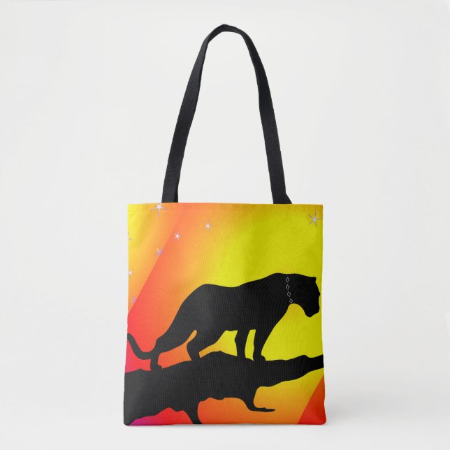 Wild Panther Tote Bag Tasche (Vorderseite)