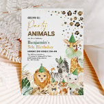 Wild Party Tiere Safari Leopard Print Birthday Einladung<br><div class="desc">Unsere exquisite Babydusche-Einladung ist so konzipiert,  dass sie das Wesen eines Safari Dschungelmotivs mit seinen Safaritieren,  üppigen tropischen Blätter und dem skurrilen Leopardendruck einfängt. Ob Sie eine kleine Ansammlung oder eine große Feier planen,  diese Einladung wird Ihre Gäste begeistern und begeistern.</div>