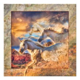 Wild Pferde Spirituosen "TRINITY" Fotodruck