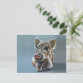 Wild piggy Postcard Postkarte