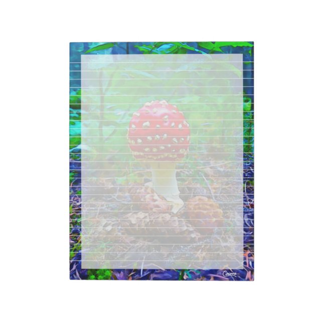 Wild Pilz Lined - 11" x 8,5" Notepad Notizblock (Rotiert)