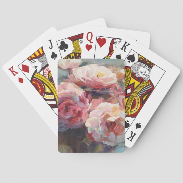 Wild Pink Roses Spielkarten (Rückseite)