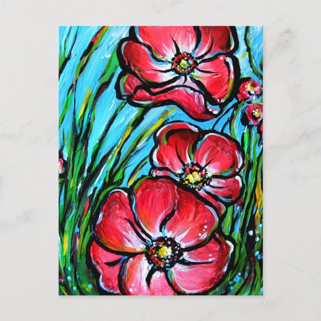 Wild Pinks Postkarte (Vorderseite)
