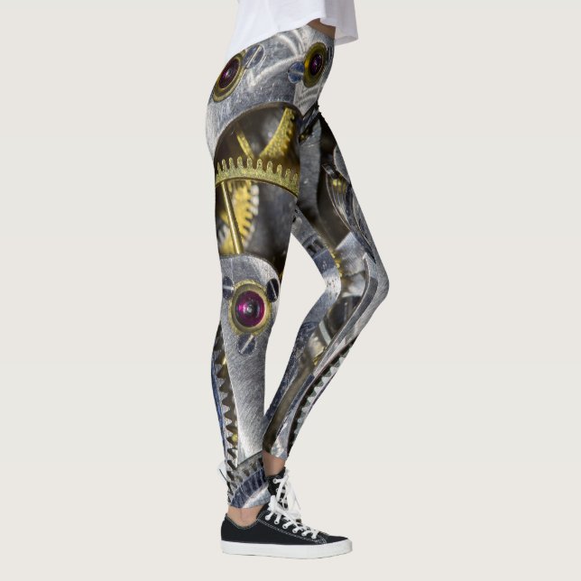 Wild Pocket Watch Face Fashion Leggings (Rechts)