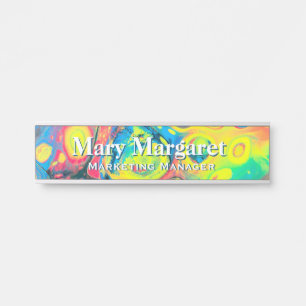 Wild Psychedelic Acrylic Türschild