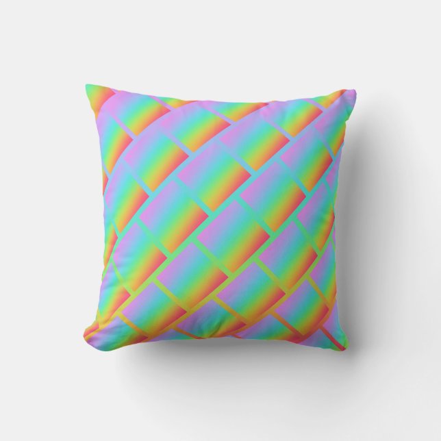 Wild-Rainbow-Design Kissen (Vorderseite)