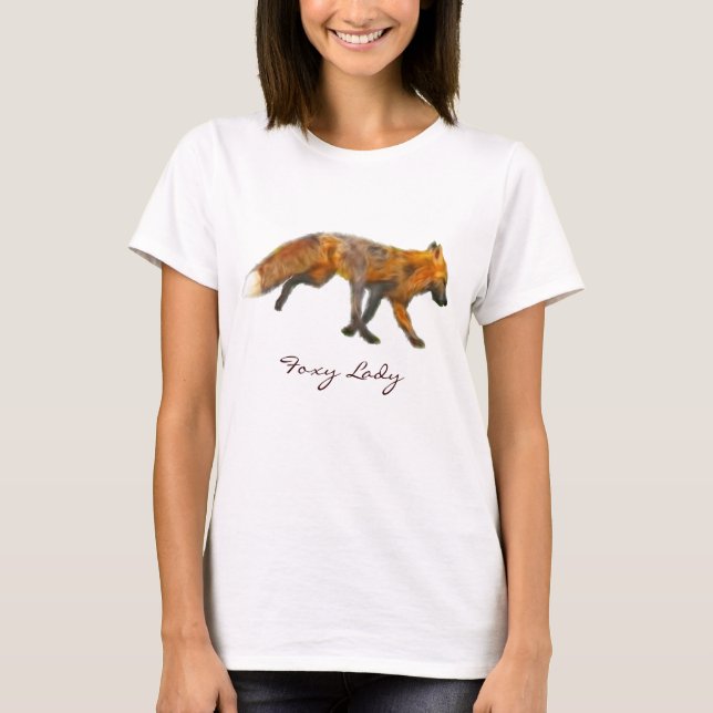 Wild Red Fox Wearable Art T-Shirt (Vorderseite)