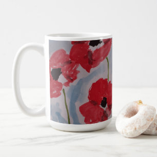 Wild Red Poppies Kaffeetasse