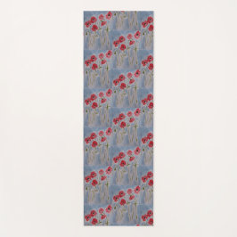 Wild Red Poppies Yogamatte