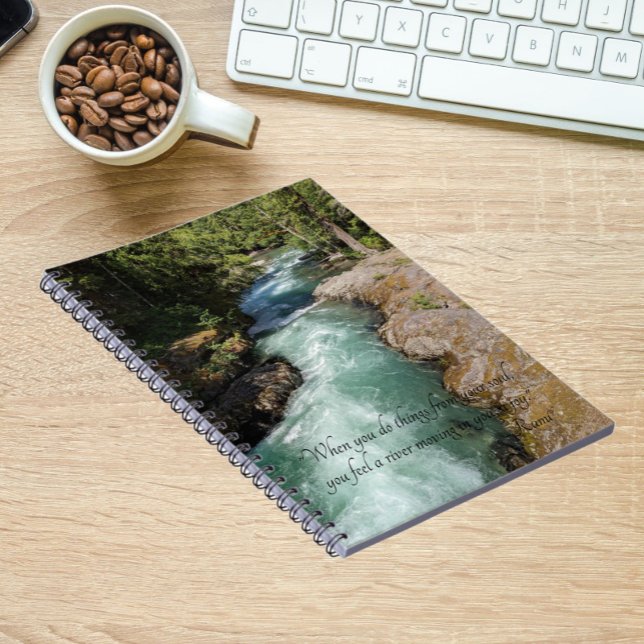 Wild River Rumi Poetry Verse Notizblock (In Situ)