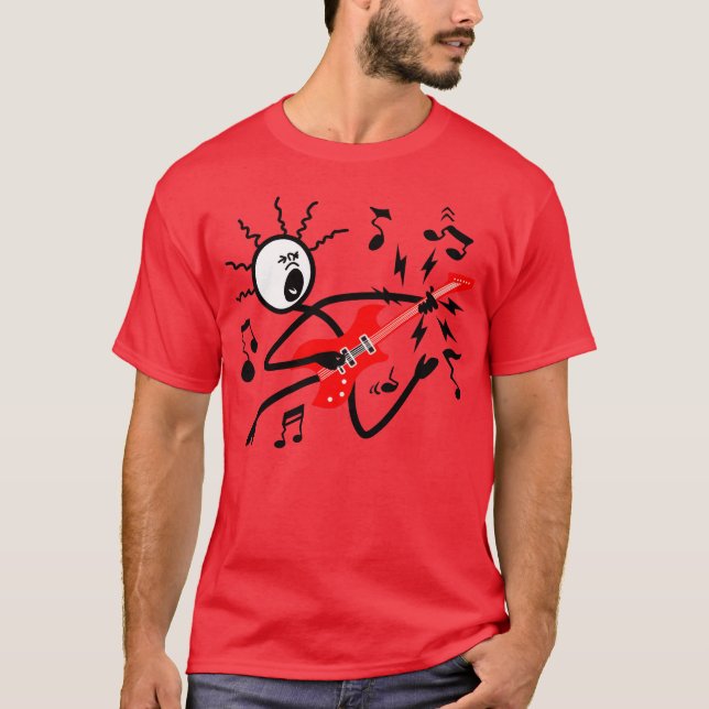 Wild Rock guitarist gift T-Shirt (Vorderseite)