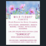 Wild rosa Floral, Floristrische Werbung Flyer<br><div class="desc">Wild rosa Floral, floristrische Werbung Flyer von The Business Card Store.</div>