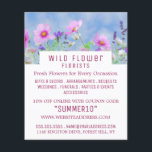 Wild rosa Floral, Floristrische Werbung Flyer<br><div class="desc">Wild rosa Floral,  floristrische Werbung Flyer von The Business Card Store.</div>