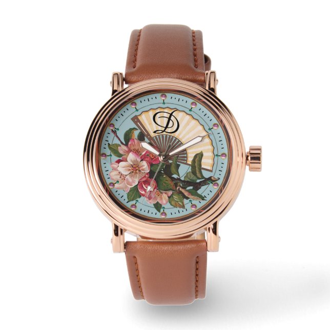 WILD-ROSE MIT FALSCHEM MONOGRAM ARMBANDUHR (Vorderseite)