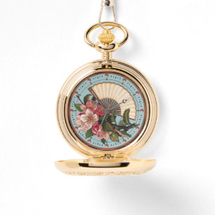 WILD-ROSE MIT FAN ARMBANDUHR
