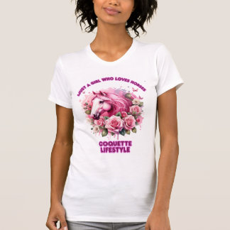 "Wild Rose Spirit" Coquette Woman T Shirt