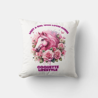 "Wild Rose Spirit" Coquette Woman T Shirt Kissen