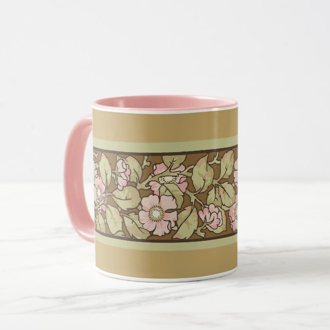 Wild-Rosen-Kaffeetasse Tasse (Vorderseite Links)