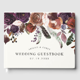 Wild Royal Bloom   Hochzeit Gästebuch
