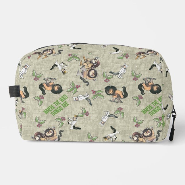 Wild Rumpus Holiday Pattern Waschbeutel (Vorderseite)