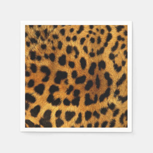 Wild Safari Animal Cheetah Girl Leopard Druck Serviette