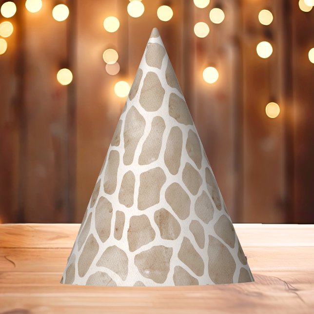 Wild Safari Animal Giraffe Print Partyhütchen (Von Creator hochgeladen)