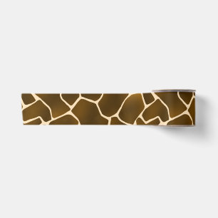 Wild Safari Natural Giraffe Print Satinband