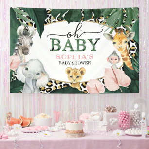 Wild Safari Oh bannière Baby shower