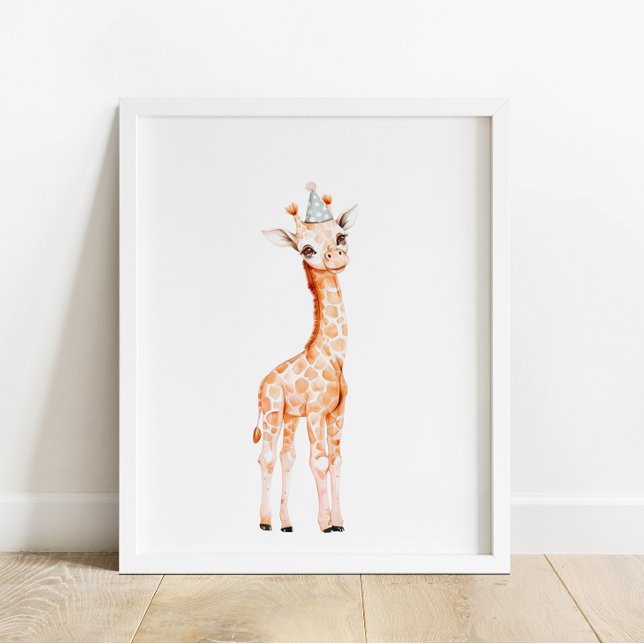 Wild Safari Party Giraffe Tiere Geburtstag Poster (Von Creator hochgeladen)