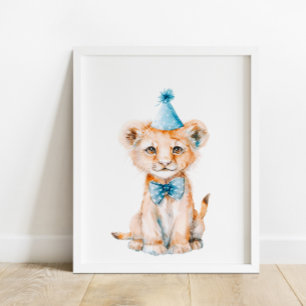 Wild Safari Party Löwentiere Geburtstag Poster