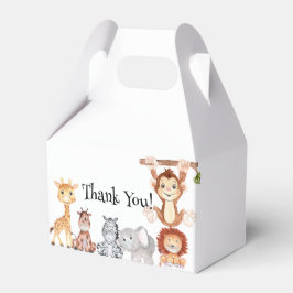 Wild Safari Tiere Geburtstag Party Gefallen Box Geschenkschachtel