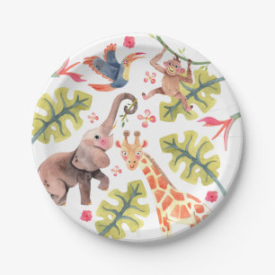 Wild Safari Zoo Birthday Paper Tellers Pappteller