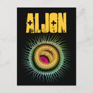 Wild Sci Fi Augen und Individuelle Name V02A Postkarte