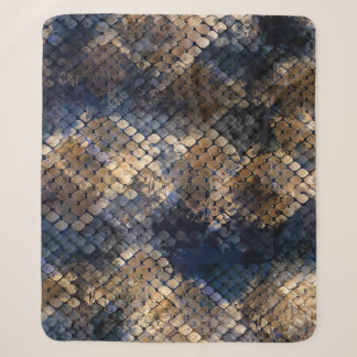 Wild Snakeskin Wasserfarbe Nahtlose Gestaltung Sherpadecke